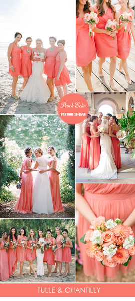 Pantone-peach-echo-inspired-spring-bridesmaid-dresses-ideas-2016