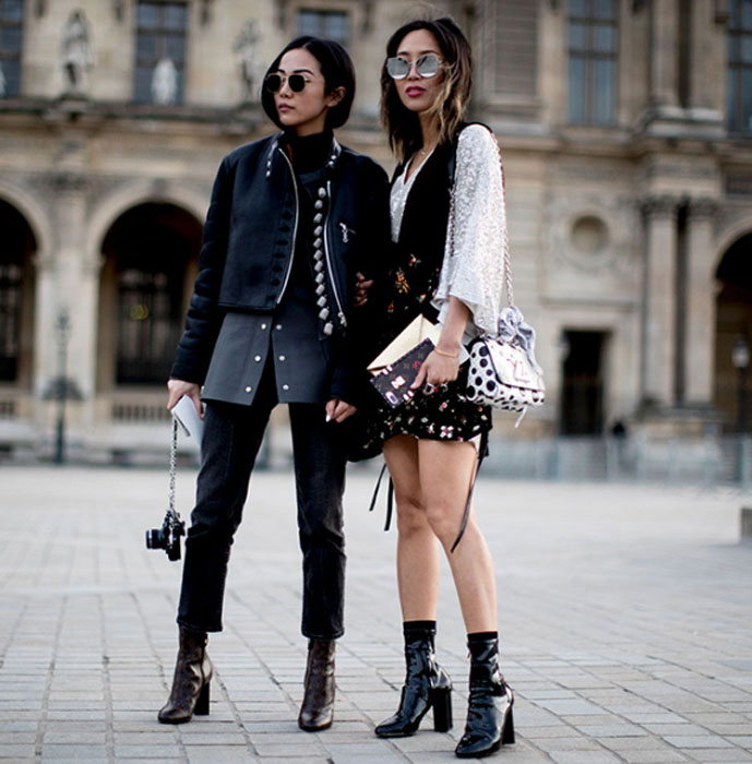 ЧТо носят на неделе моды в Париже. Стритстайл