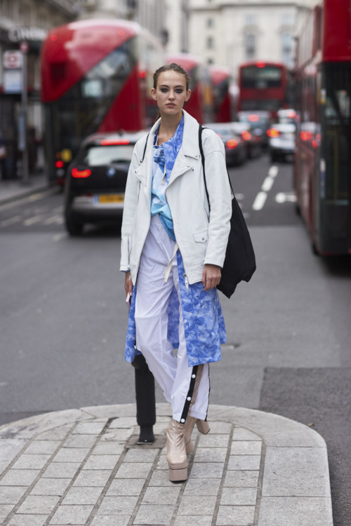 Уличный стиль во время недели моды в Лондоне весна 2018