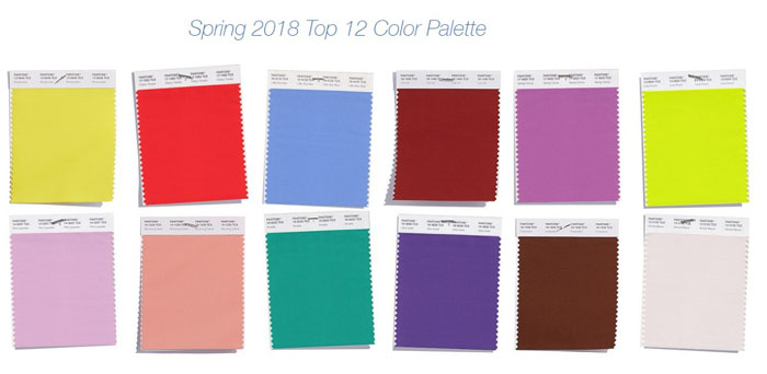 Модные цвета весна лето 2018 года в одежде pantone