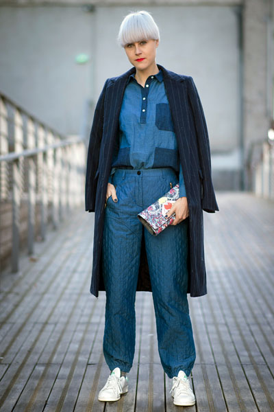 PARIS, FRANCE - MARCH 02: Linda Tol seen outside the Kenzo show on March 2, 2014 in Paris, France. (Photo by Timur Emek/Getty Images)